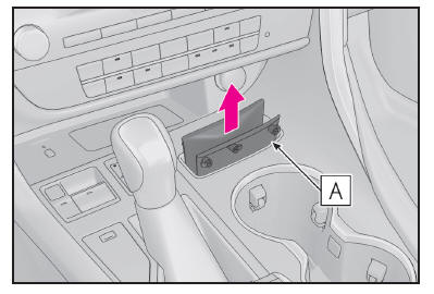 Lexus RX. Utilisation des rangements