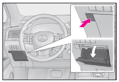 Lexus RX. Utilisation des rangements